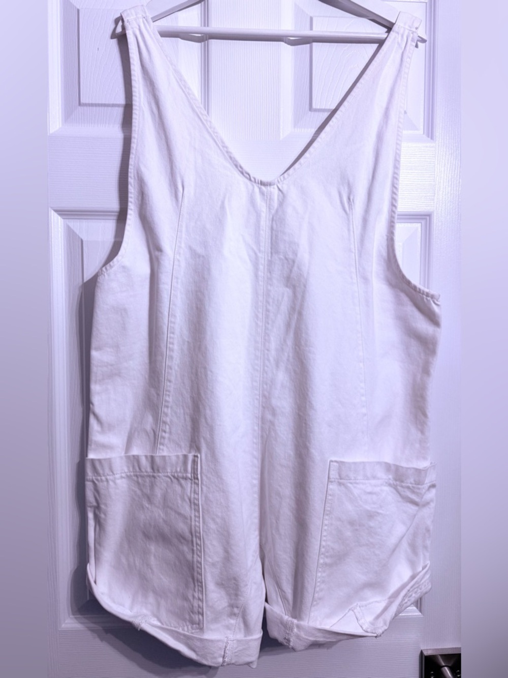 WE.THE.FREE HIGH ROLLER SHORTALL IN OPTIC WHITE - Picture 4 of 8